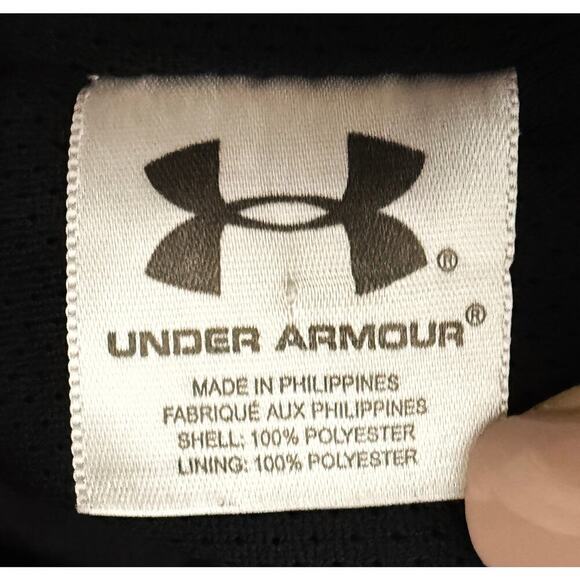 Under Armour Men's All Season Lightweight Mesh Lined Jacket Front Zip Black Gray - Picture 12 of 12